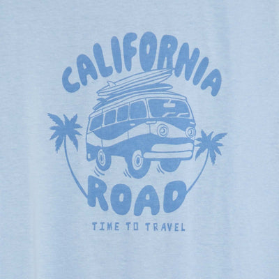 Short-sleeved printed T-shirt BLUE