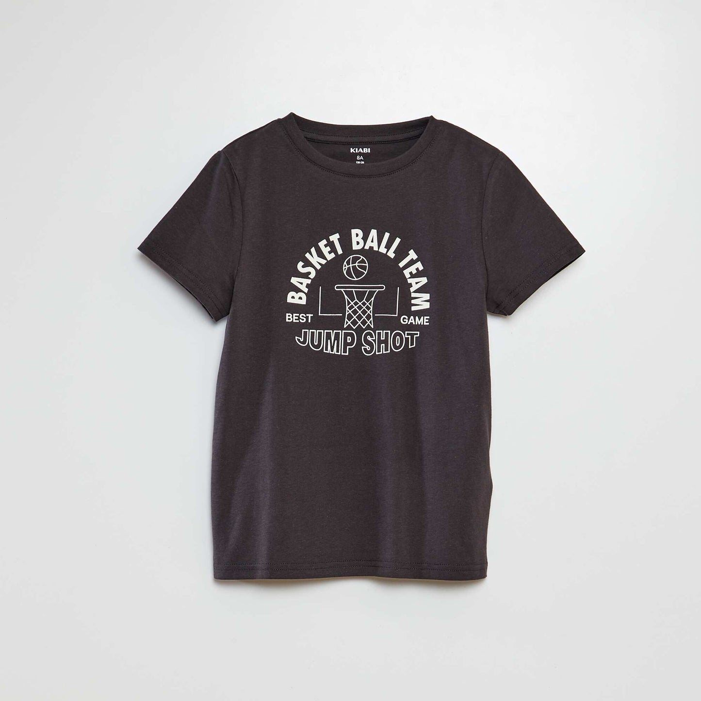 Short-sleeved printed T-shirt GREY