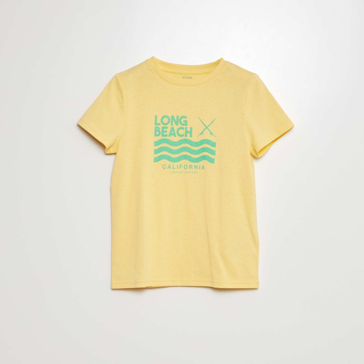 Short-sleeved printed T-shirt YELLOW