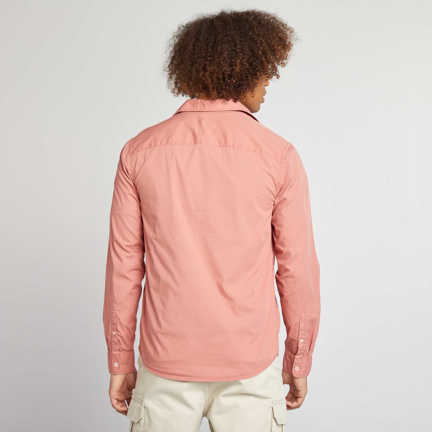 Regular-fit poplin shirt PINK