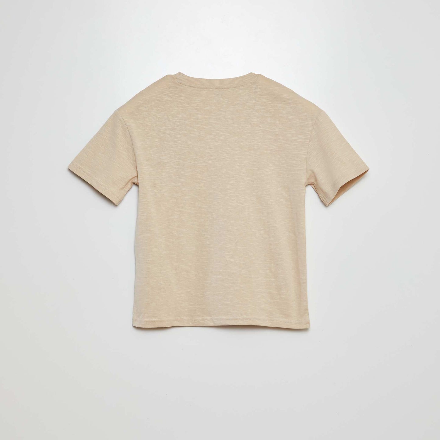 Plain T-shirt with pocket BEIGE