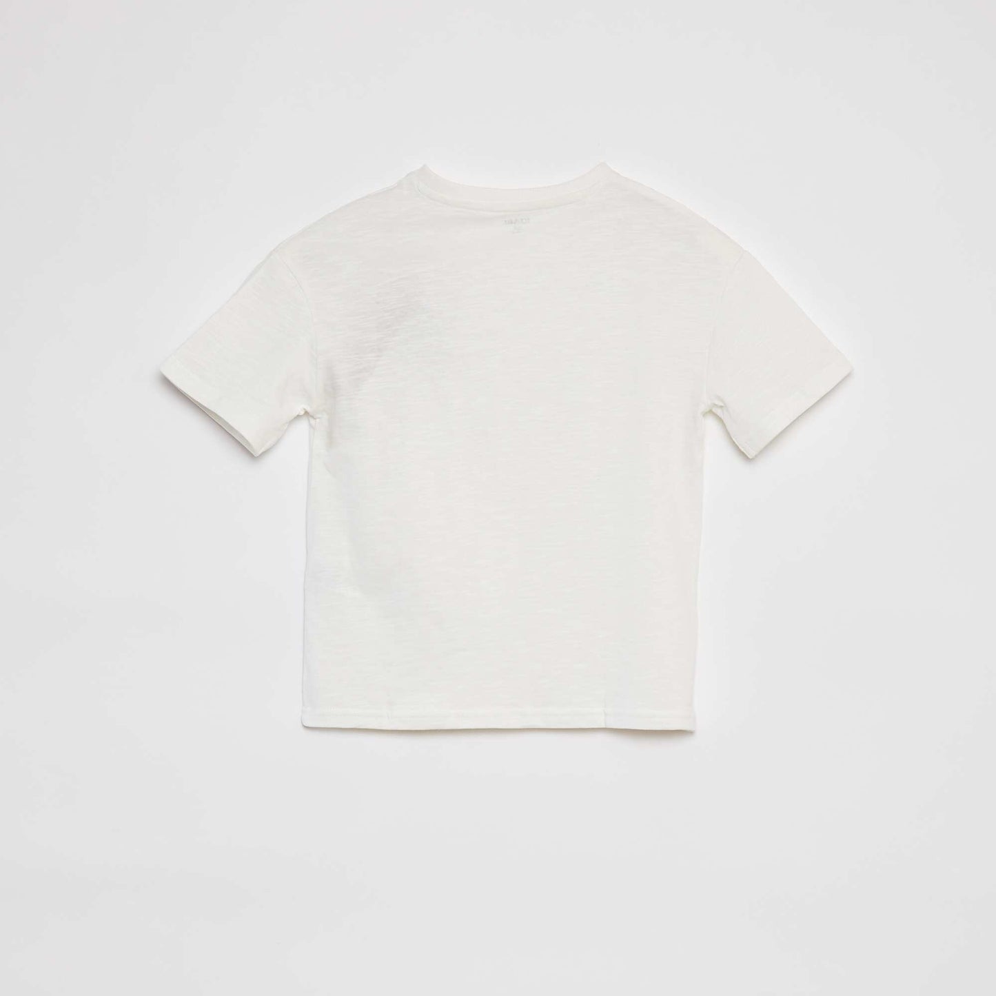 Plain T-shirt with pocket WHITE