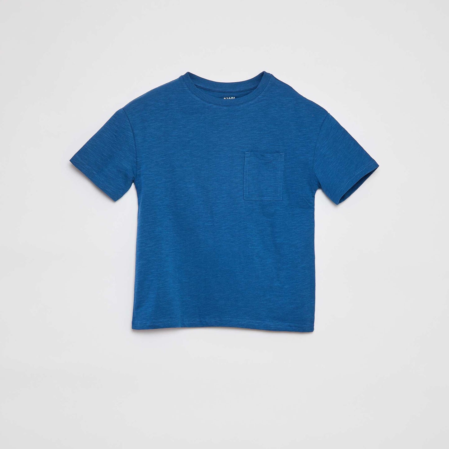 Plain T-shirt with pocket BLUE