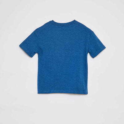 Plain T-shirt with pocket BLUE