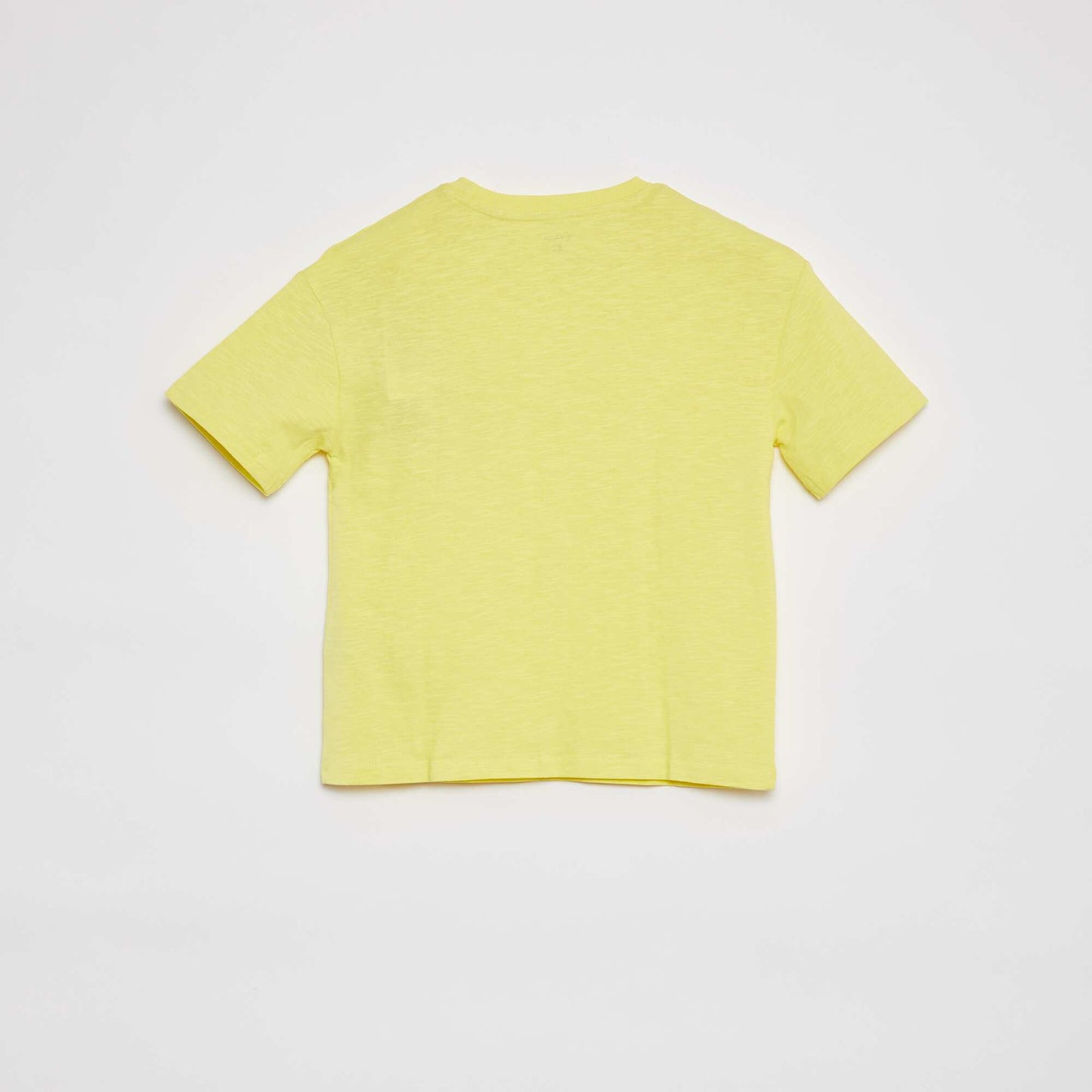 Plain T-shirt with pocket YELLOW