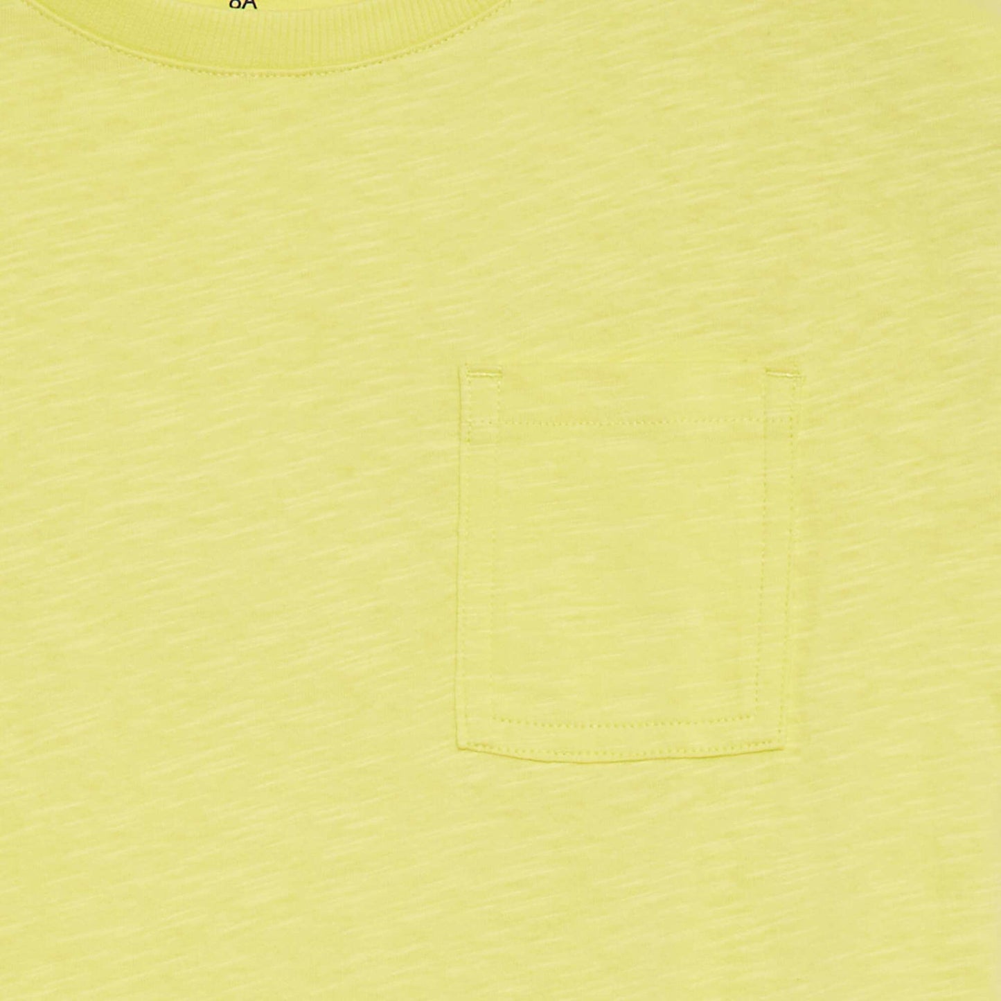 Plain T-shirt with pocket YELLOW