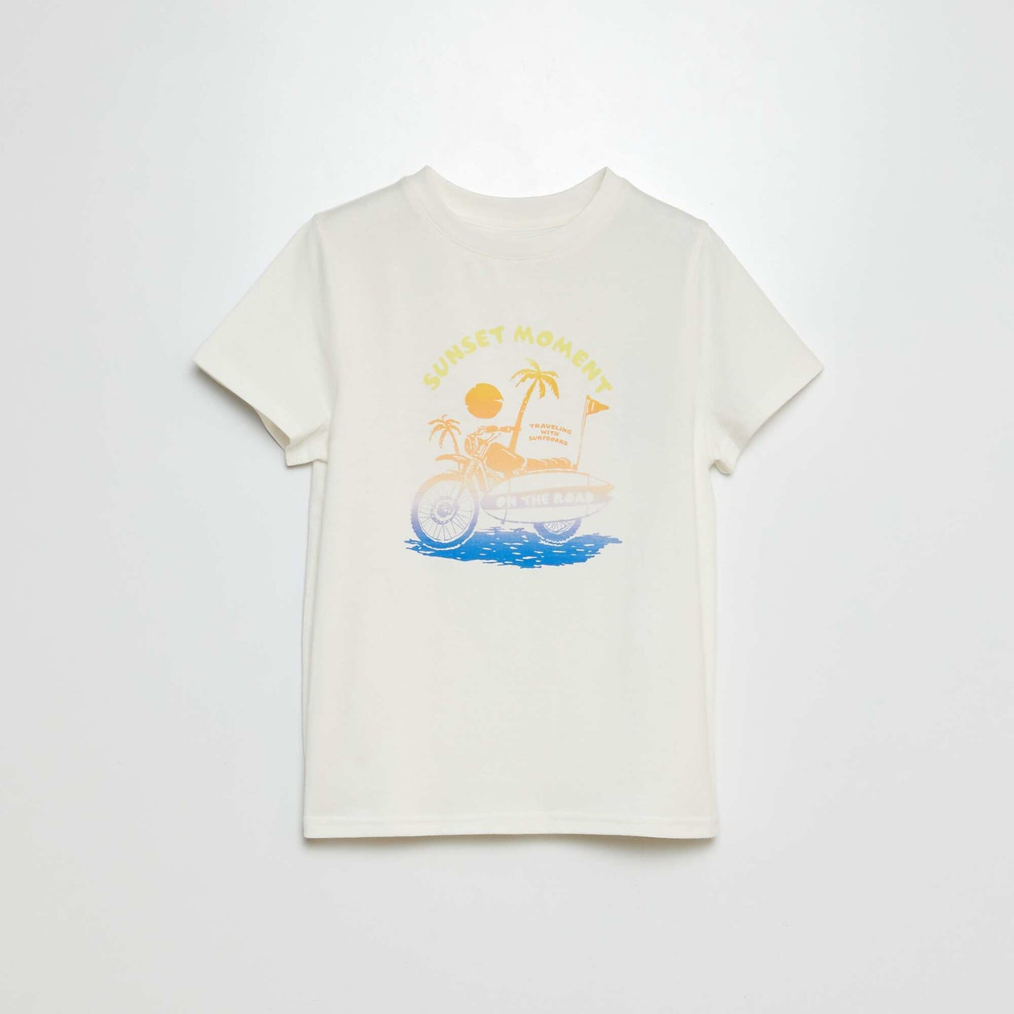 Fun print T-shirt WHITE