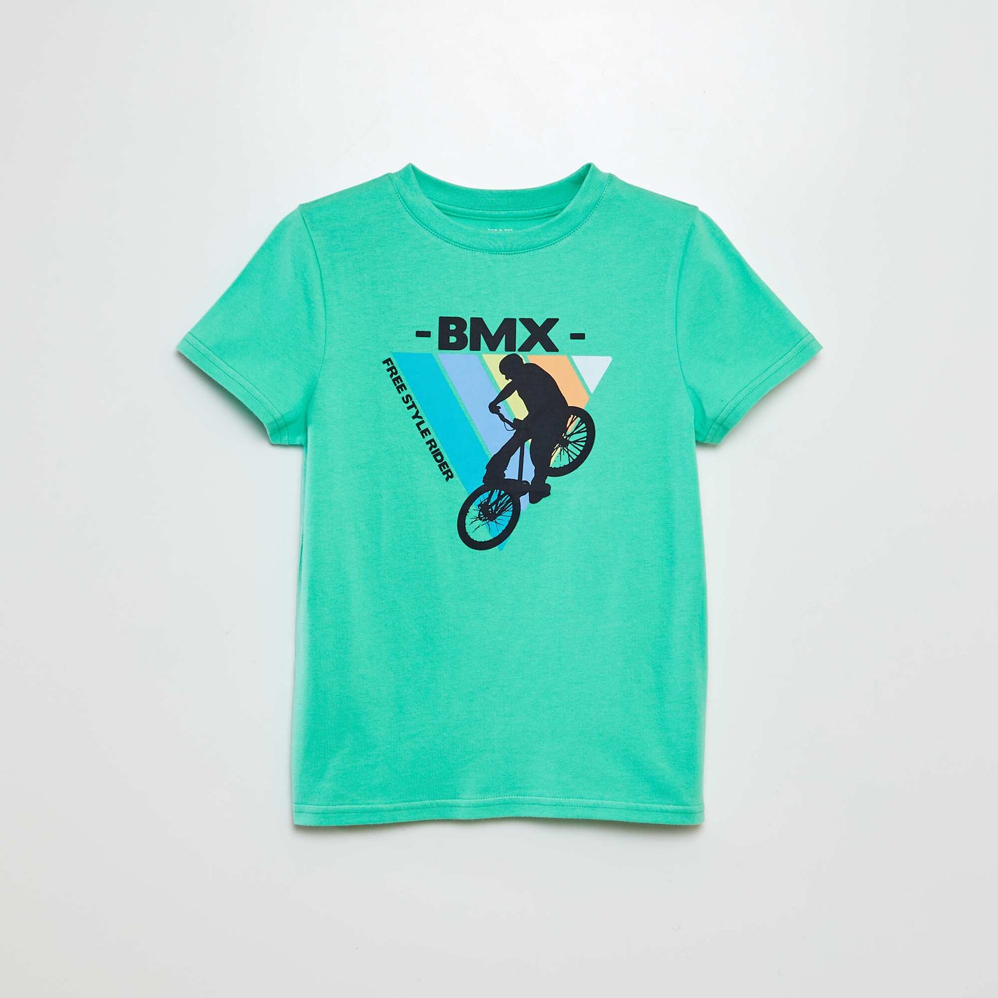 Fun print T-shirt GREEN