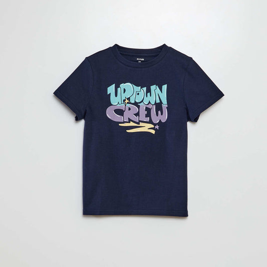 Fun print T-shirt BLUE