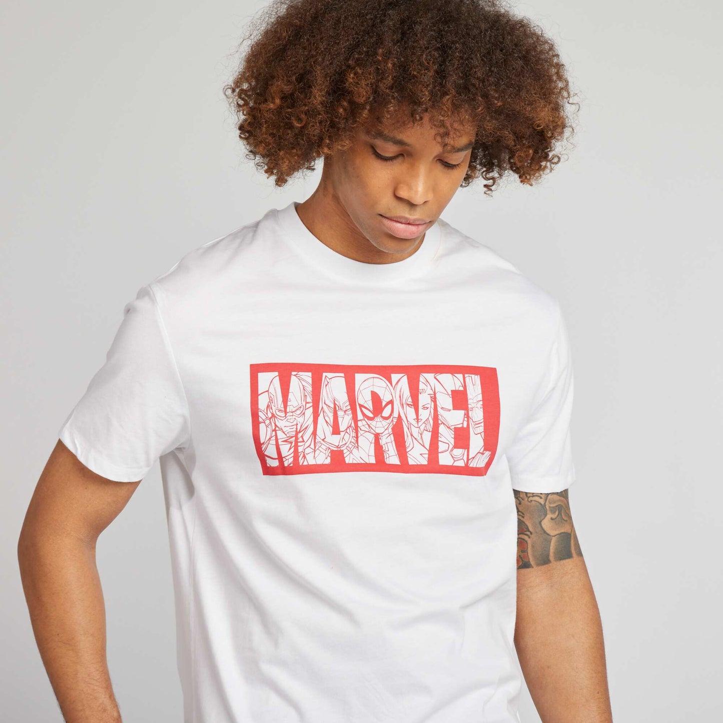 Marvel T-shirt and shorts pyjama set - 2-piece set WHITE