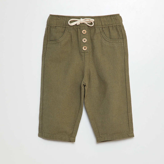 Relaxed-fit trousers GREEN