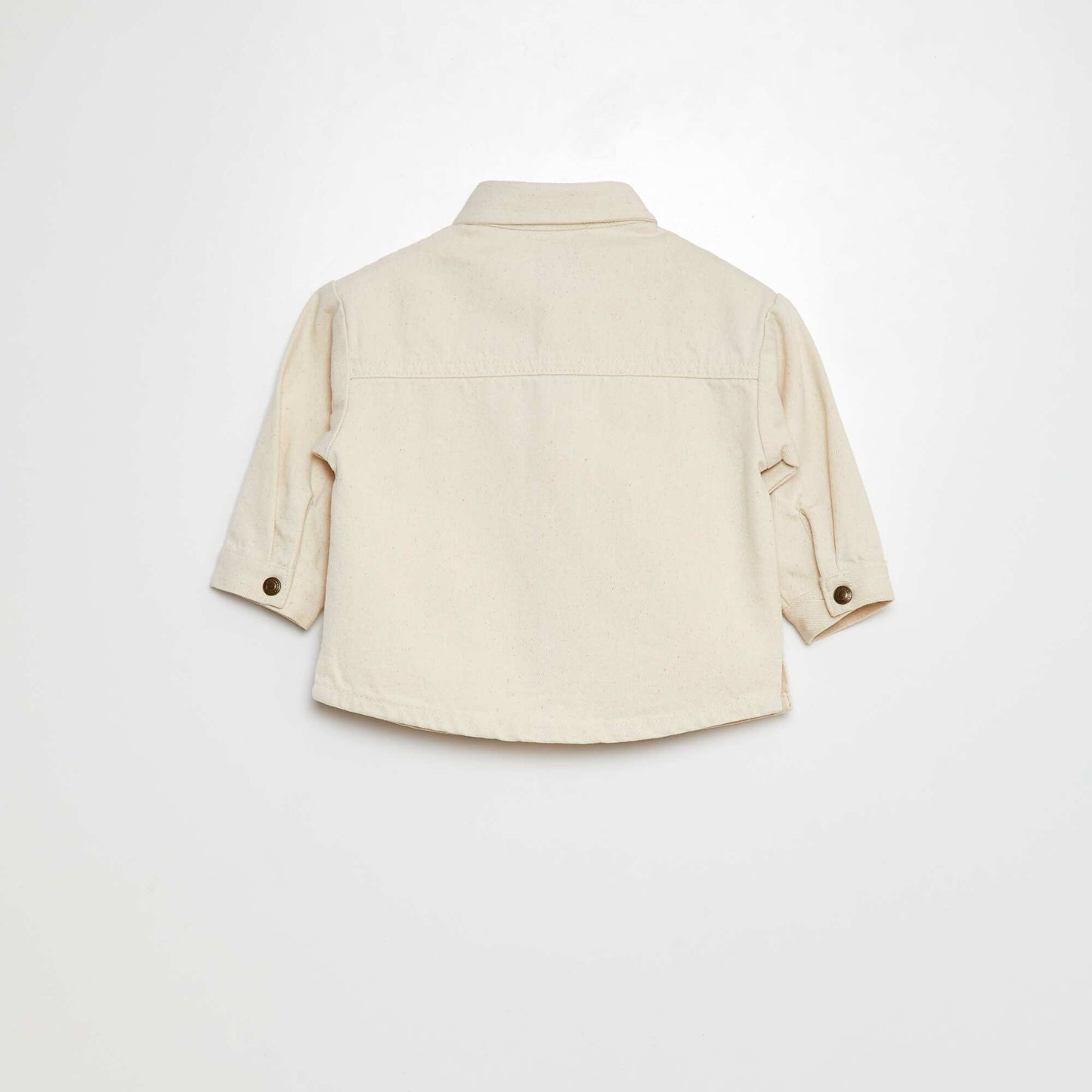 Heavyweight shirt with pockets WHITE