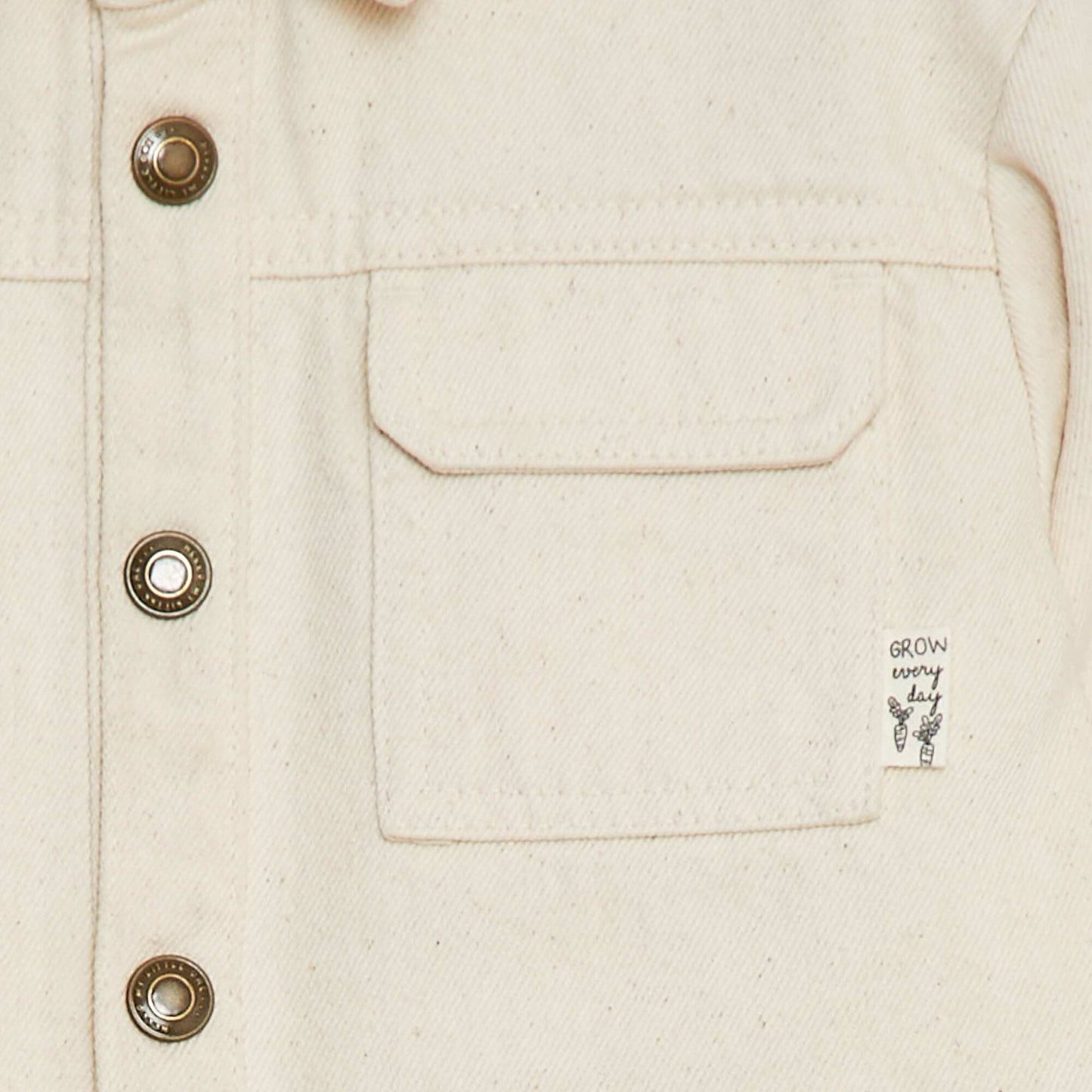 Heavyweight shirt with pockets WHITE