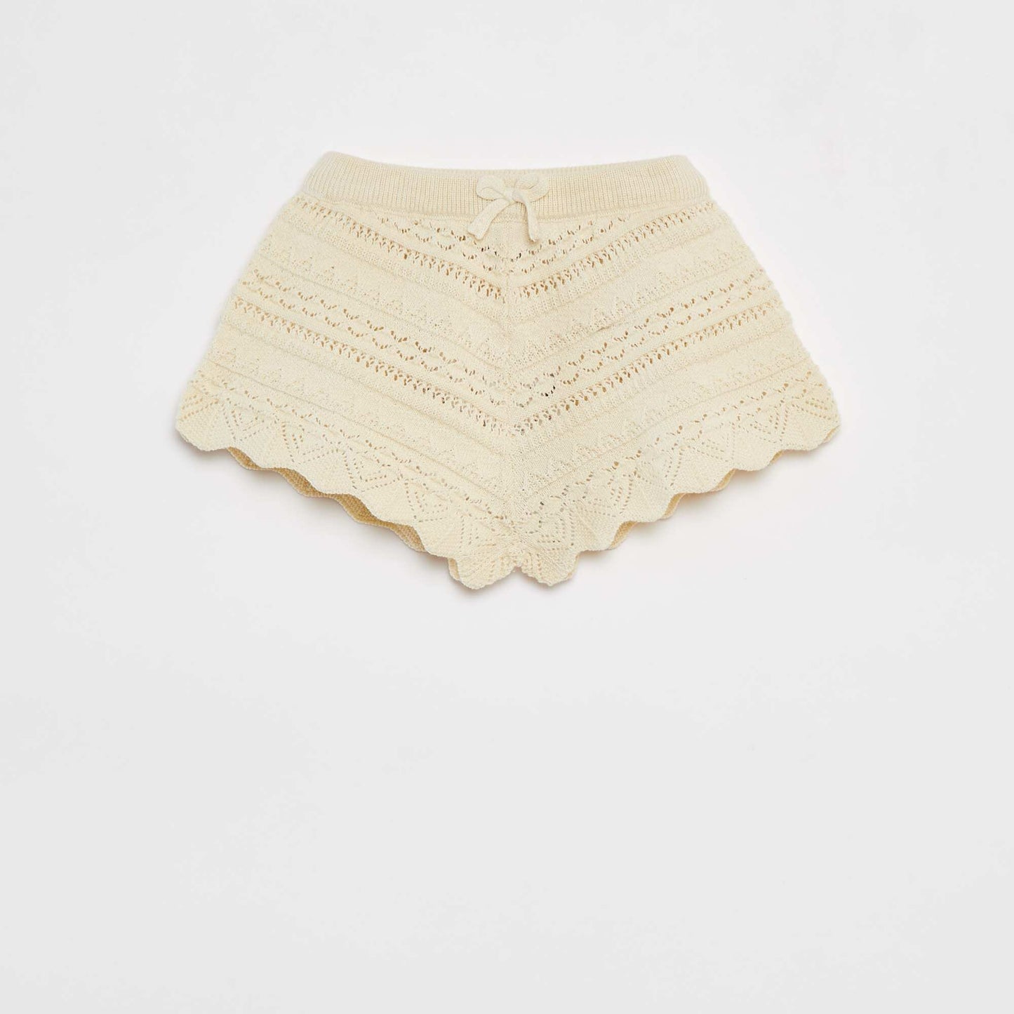 Knitted shorts WHITE