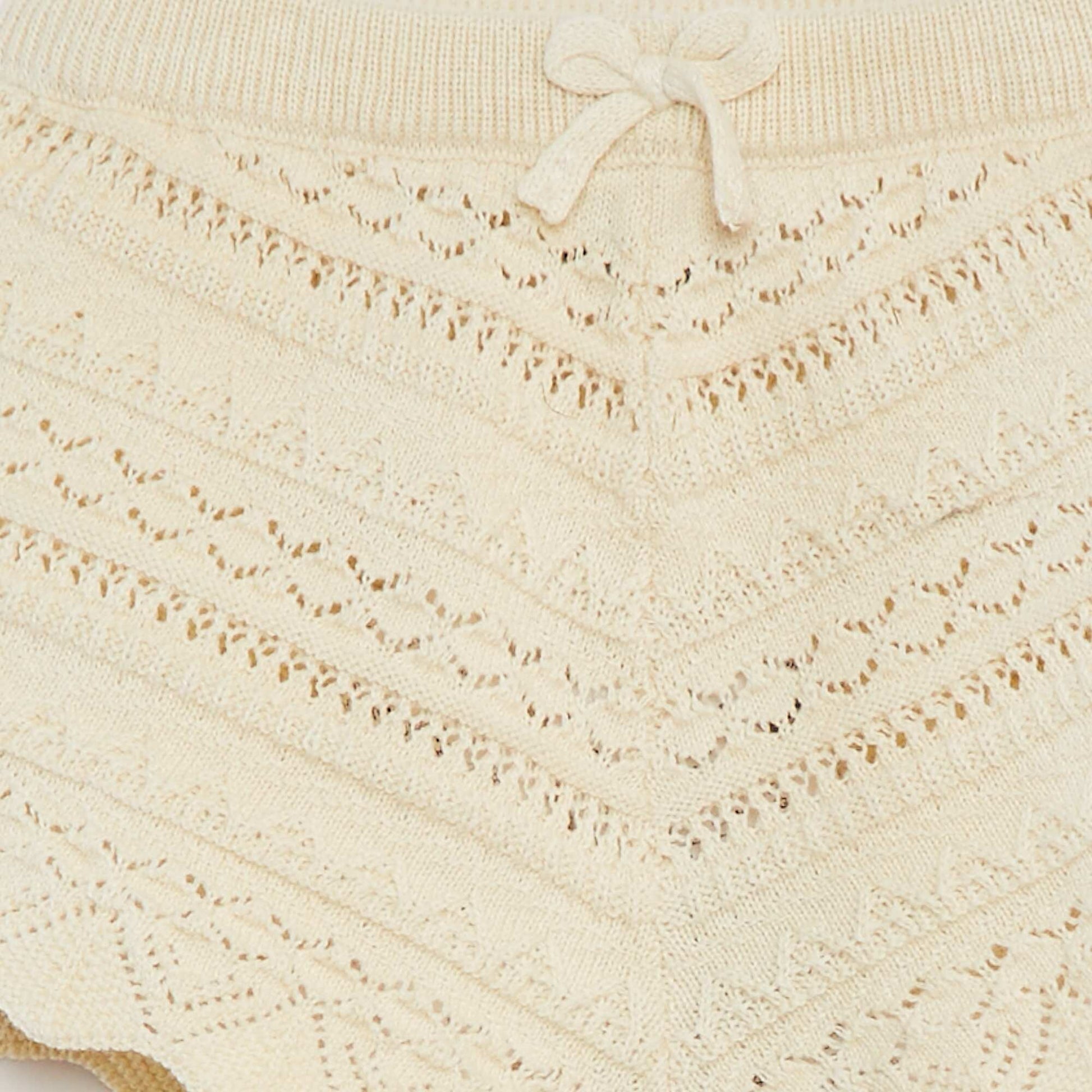 Knitted shorts WHITE