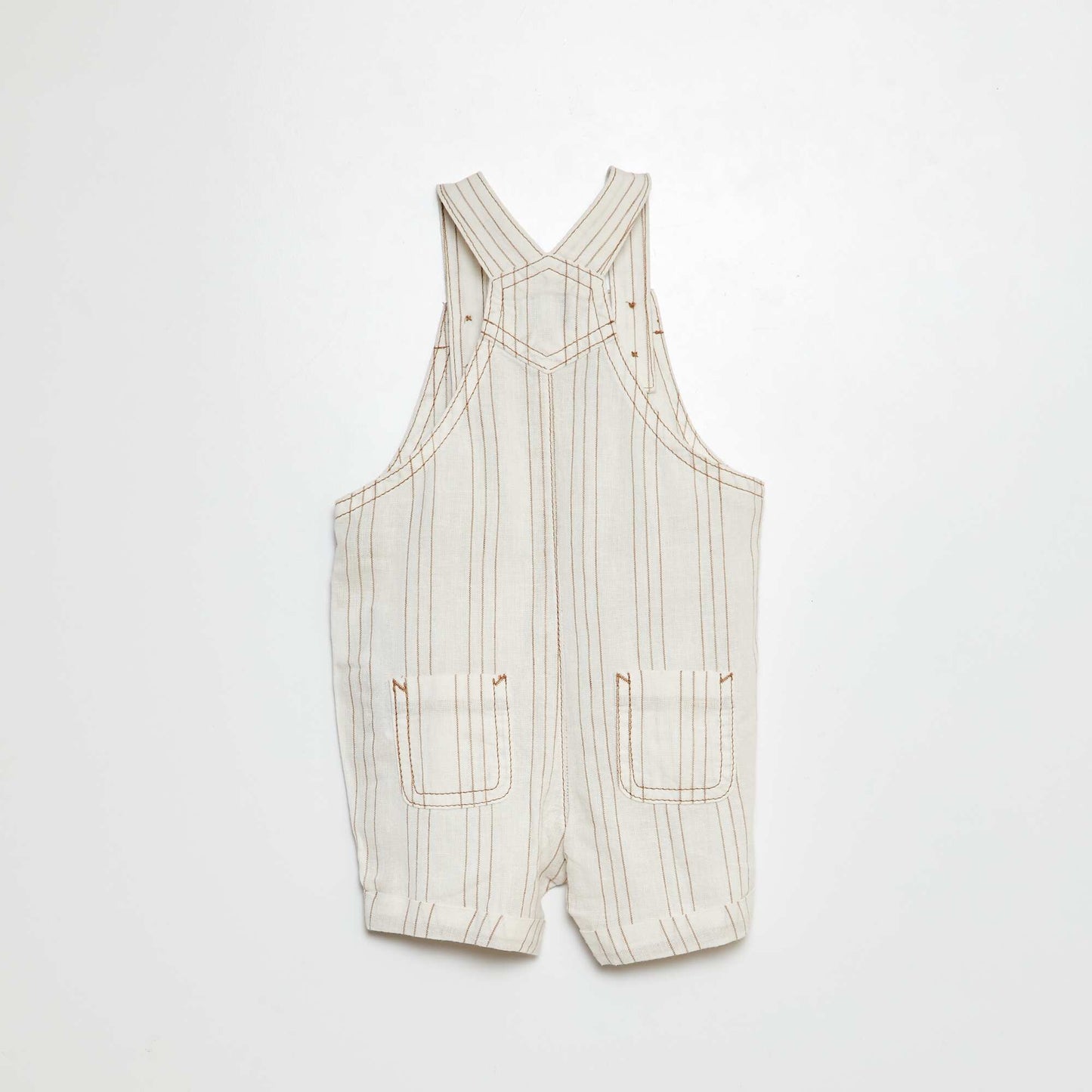 Short dungarees WHITE