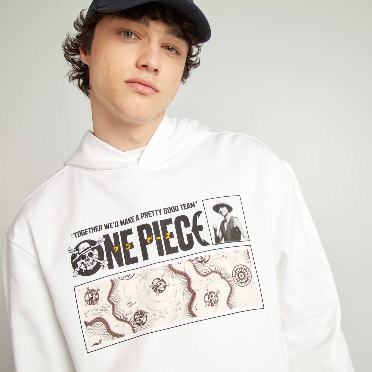 One Piece sweatshirt WHITE