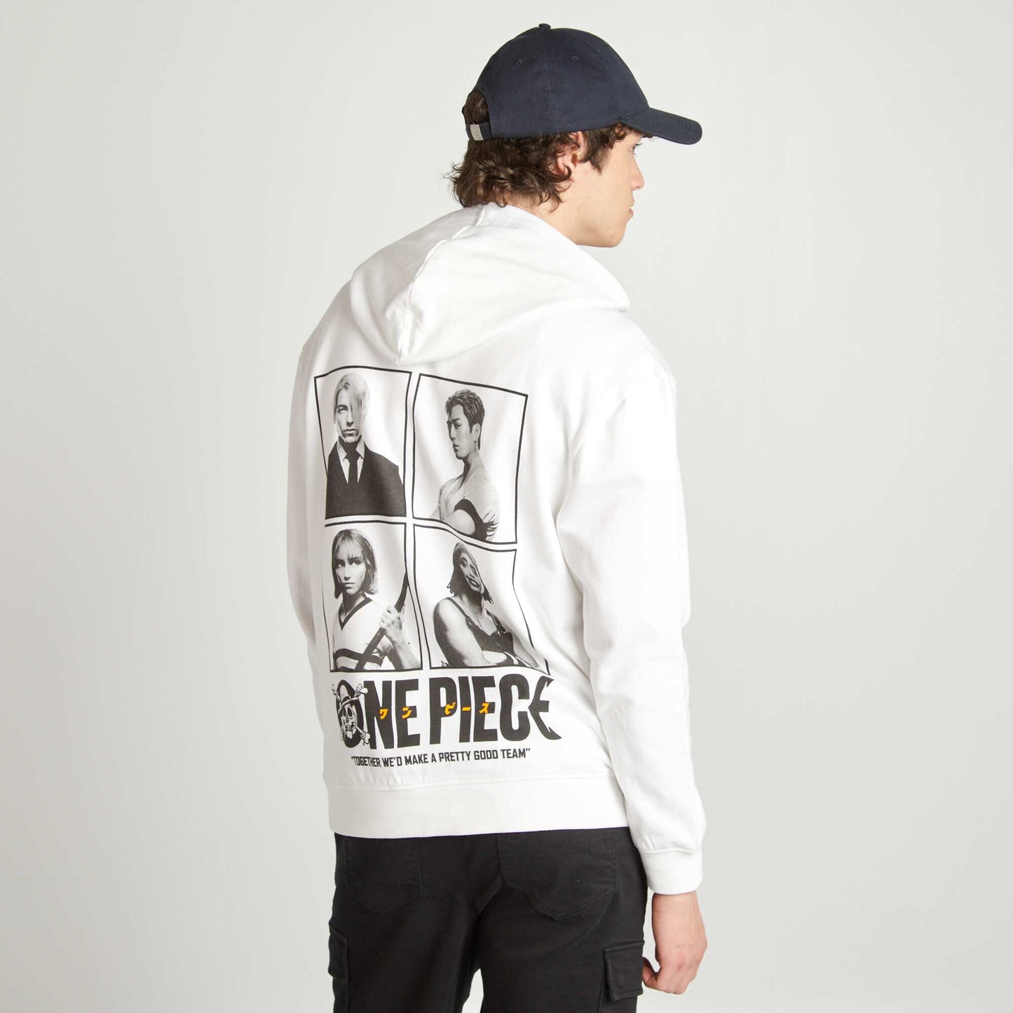 One Piece sweatshirt WHITE