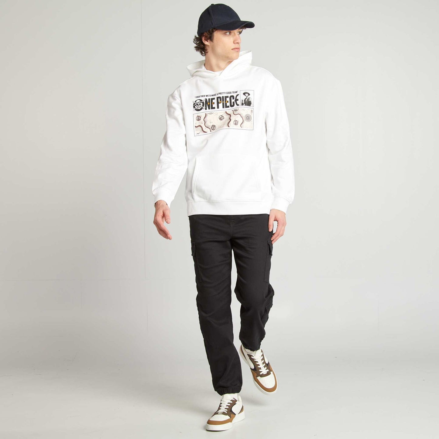One Piece sweatshirt WHITE