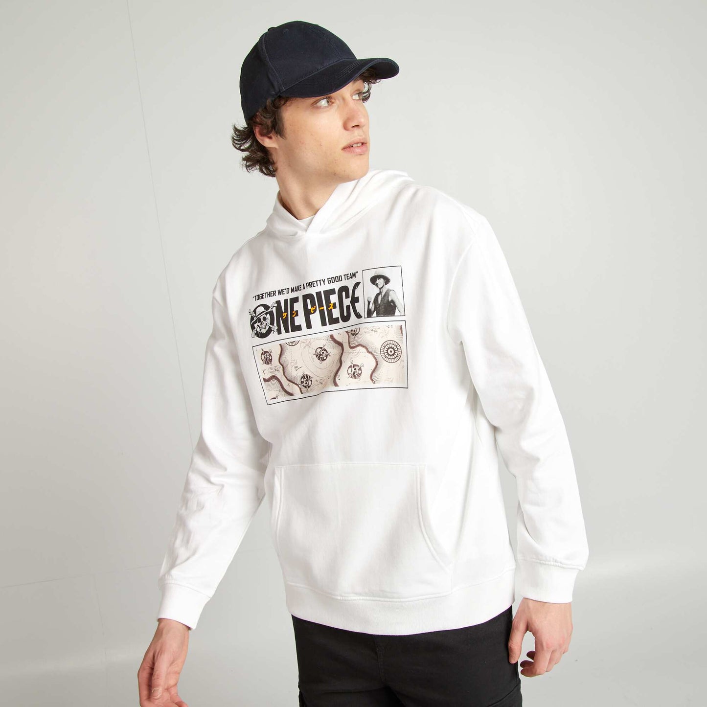 One Piece sweatshirt WHITE