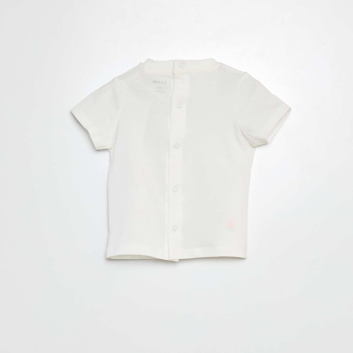 T-shirt with embroidered patterns WHITE