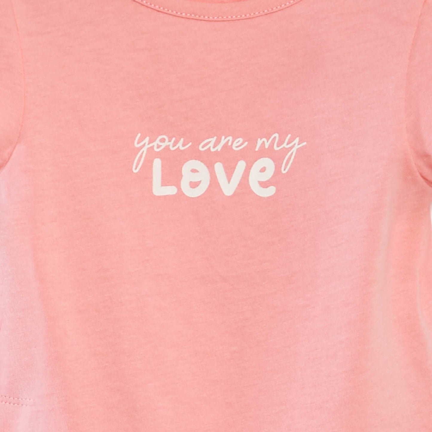 Printed cotton T-shirt PINK