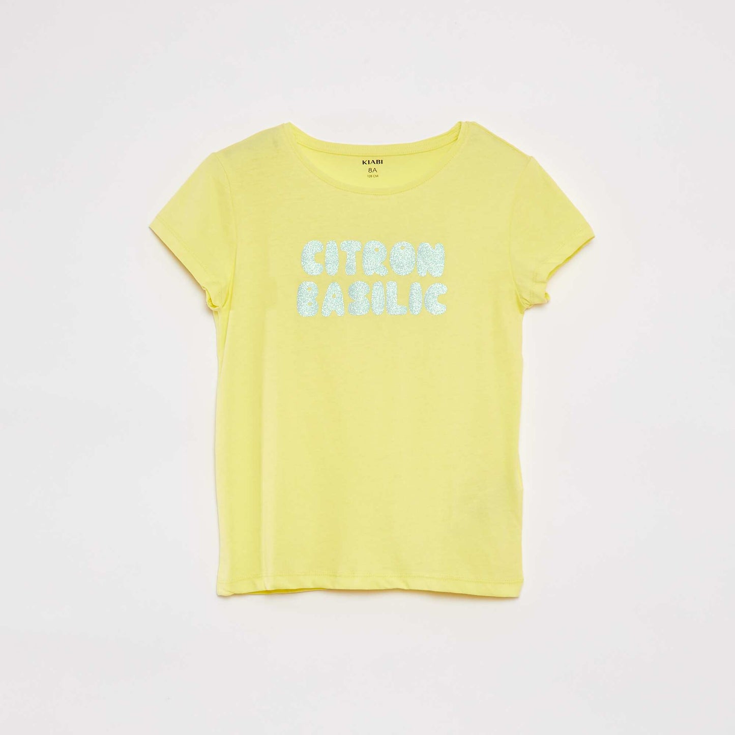 Short-sleeved printed T-shirt YELLOW