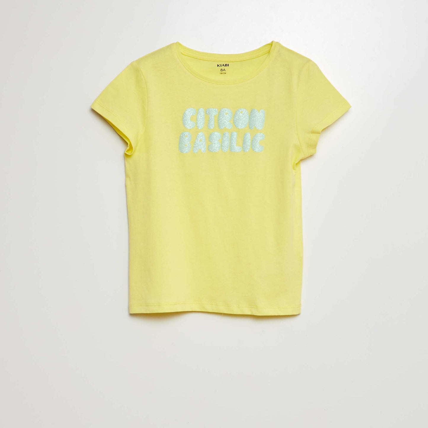 Short-sleeved printed T-shirt YELLOW