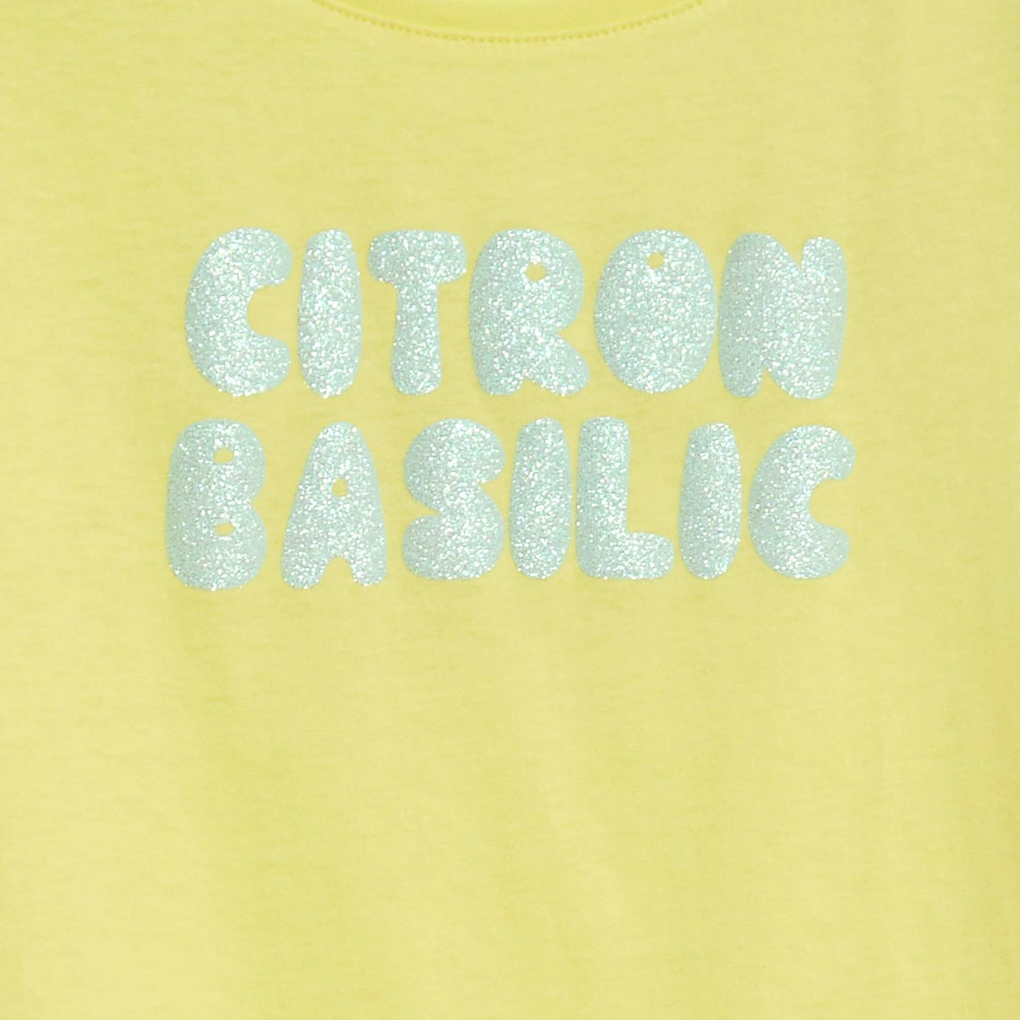 Short-sleeved printed T-shirt YELLOW