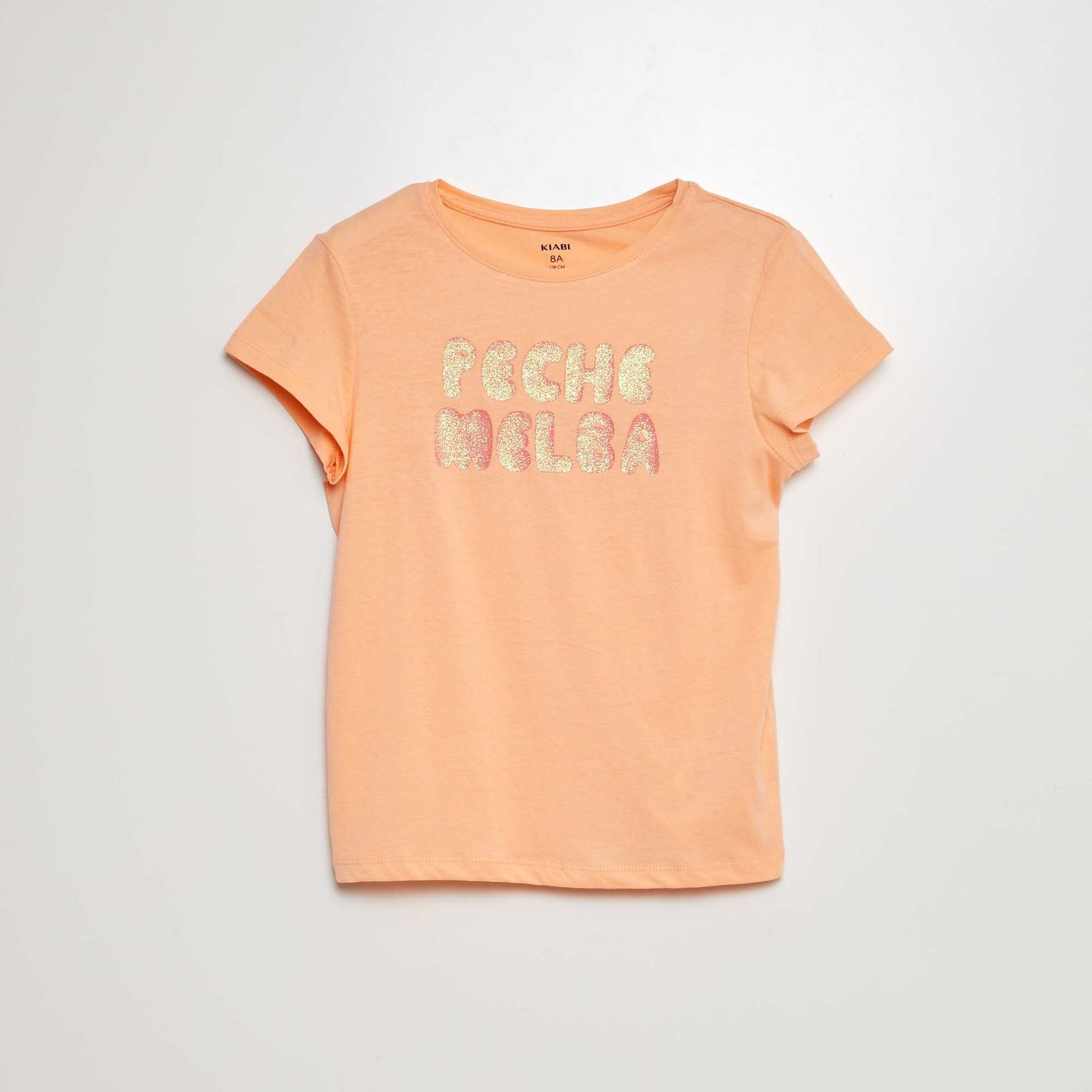 Short-sleeved printed T-shirt ORANGE