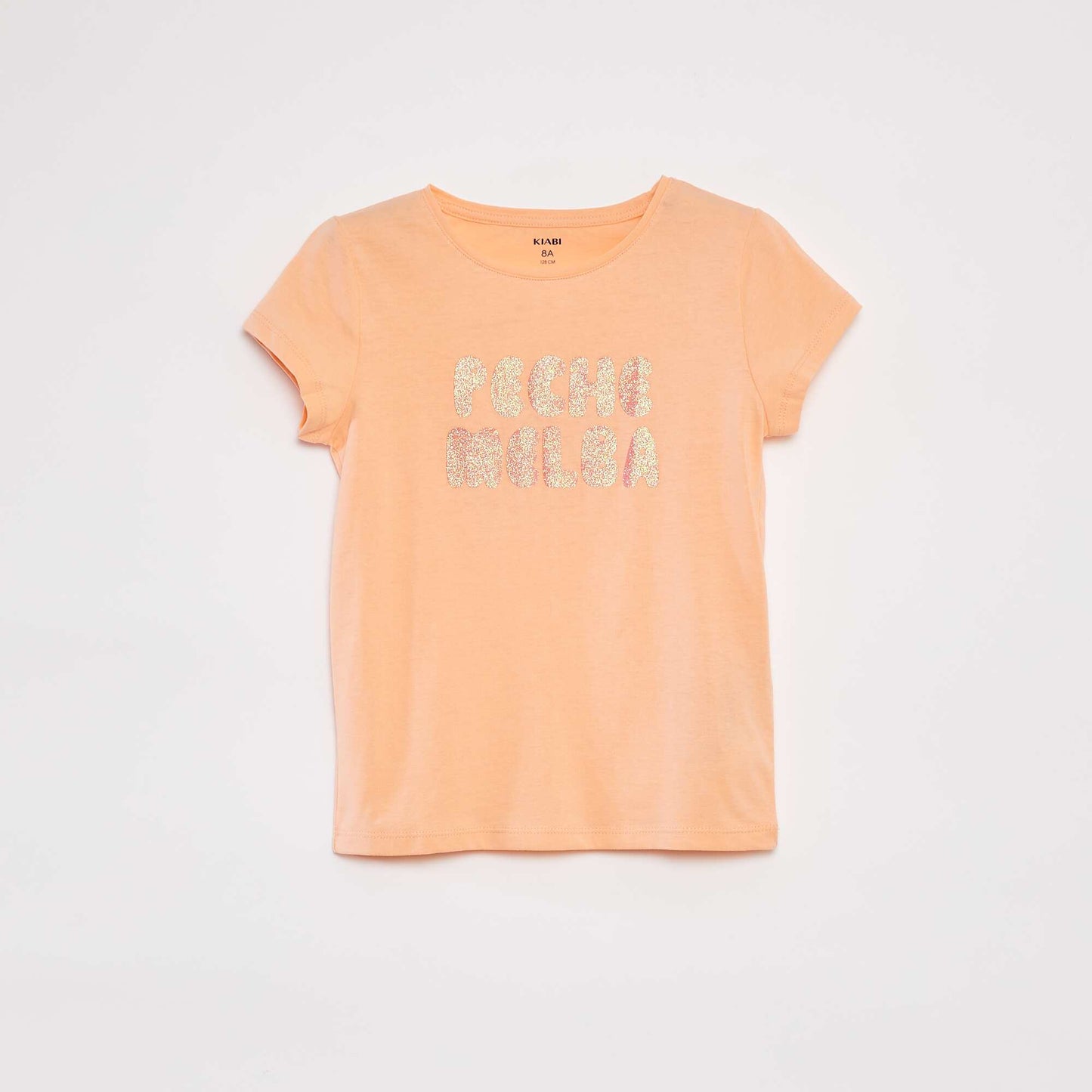 Short-sleeved printed T-shirt ORANGE