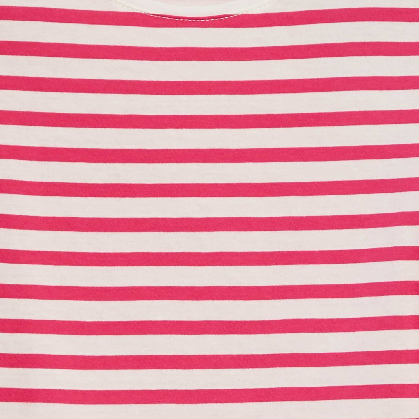 Short-sleeved striped T-shirt PINK