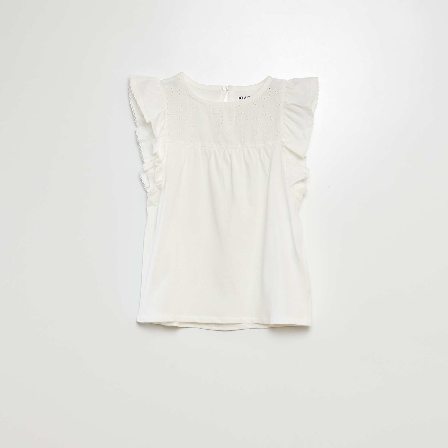 Broderie anglaise T-shirt WHITE