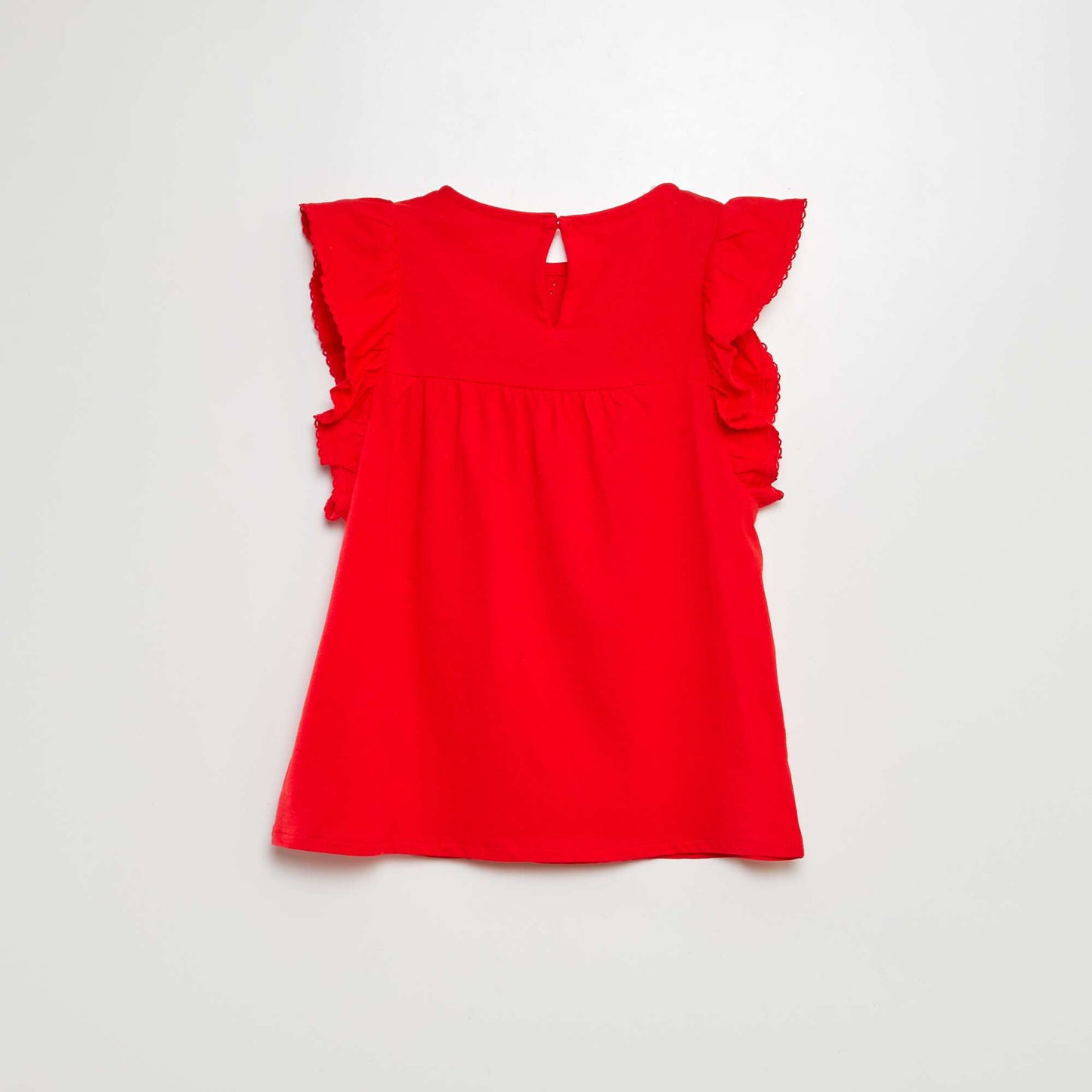 Broderie anglaise T-shirt RED