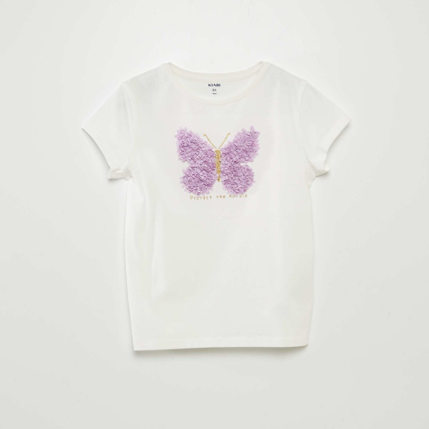 T-shirt with decorative print WHITE