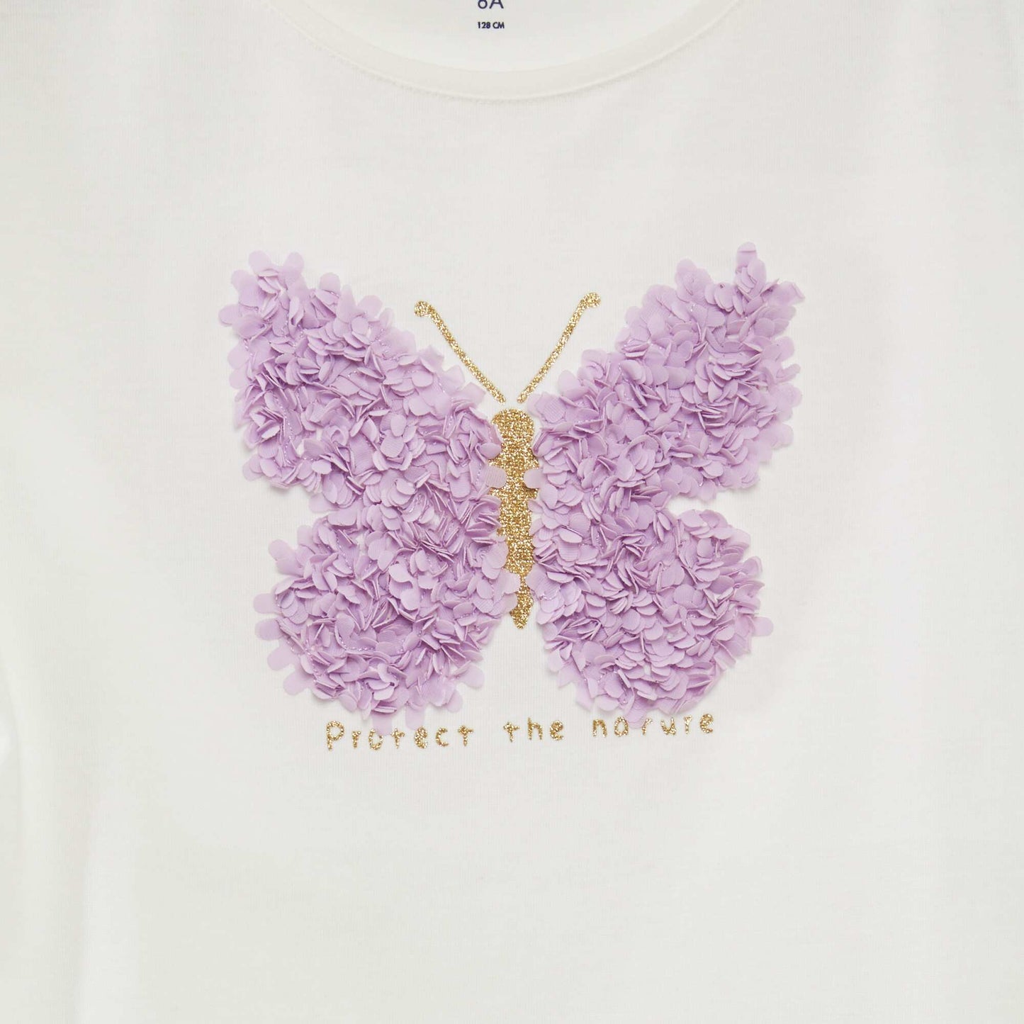 T-shirt with decorative print WHITE