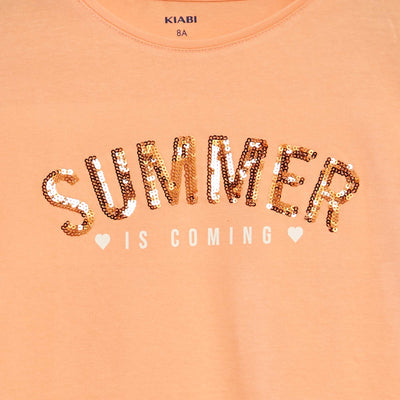 تي شيرت بطبعة زخرفية أخضر