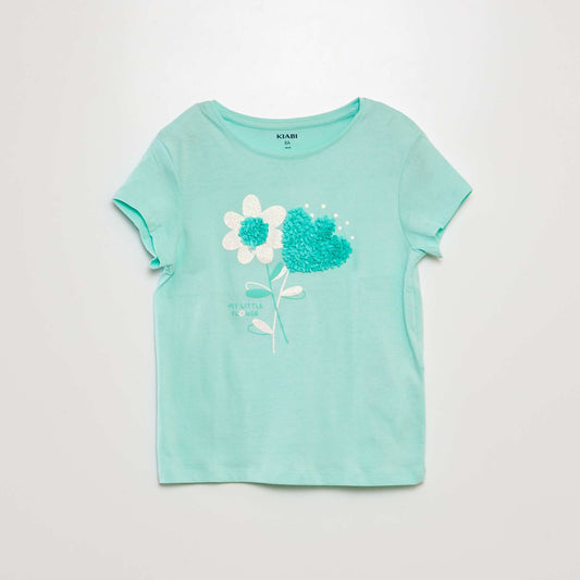 T-shirt with decorative print GREEN