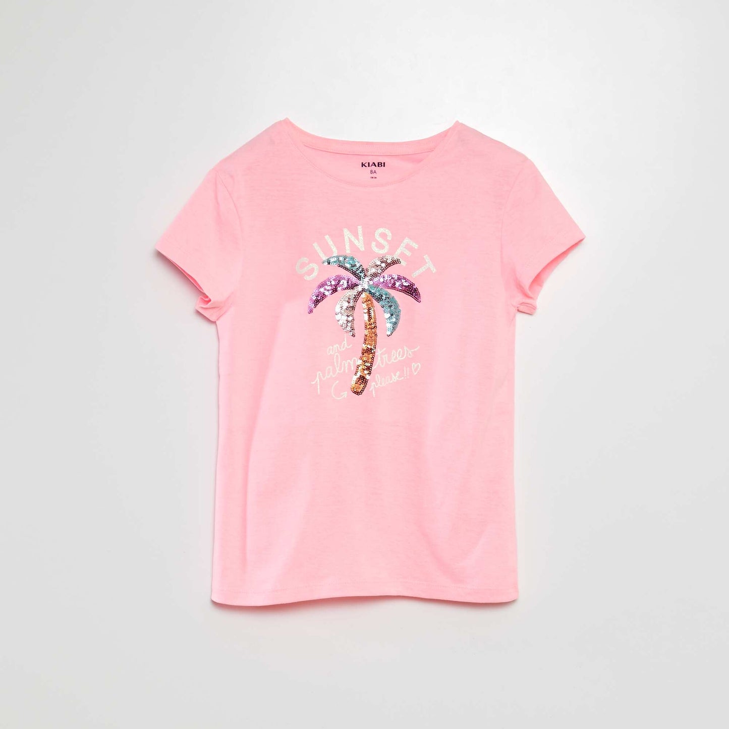 T-shirt with decorative print PINK