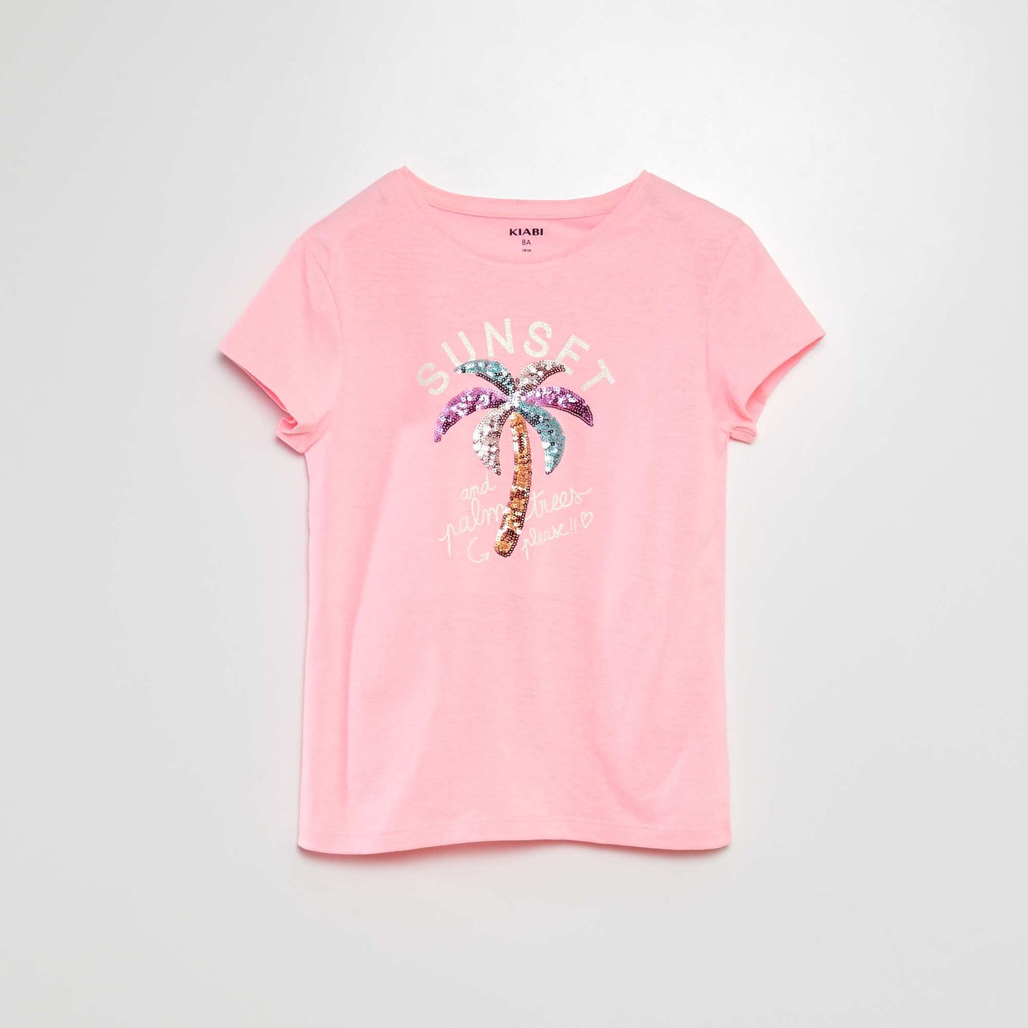 T-shirt with decorative print PINK