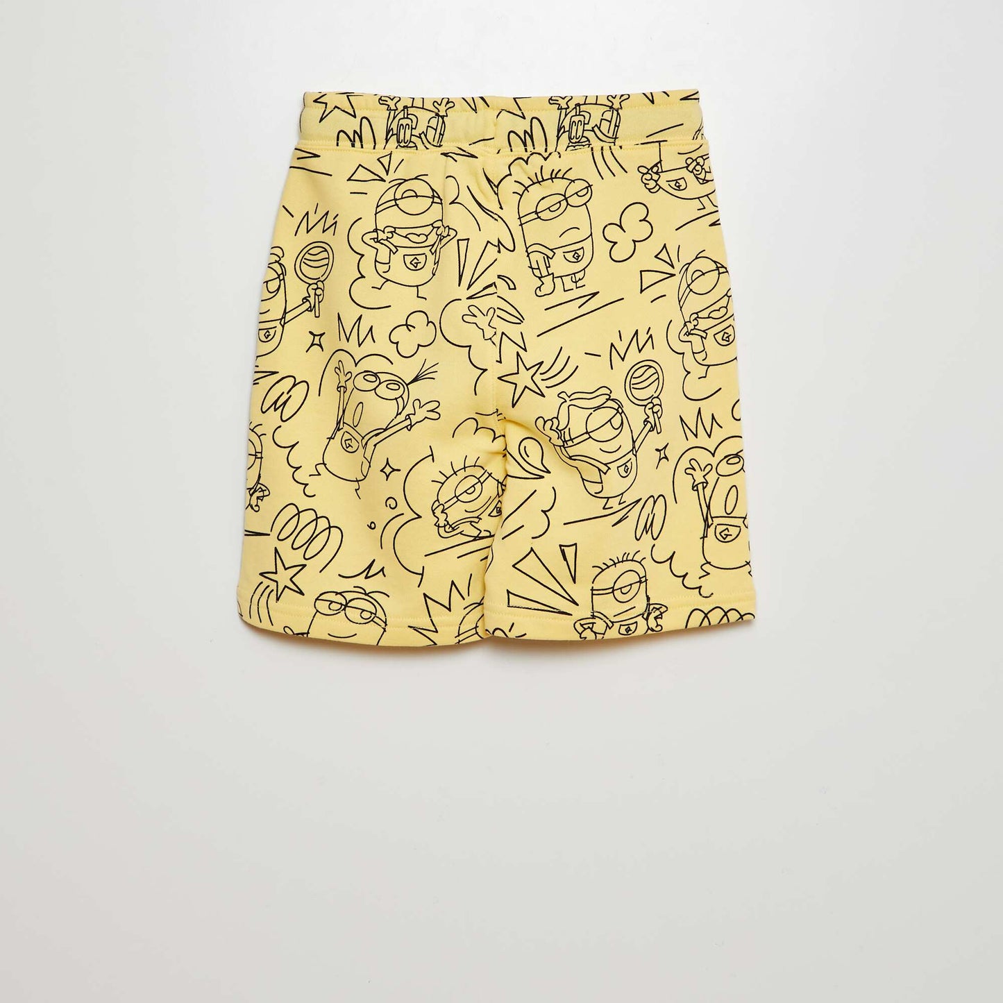 Minions sweatshirt fabric shorts YELLOW