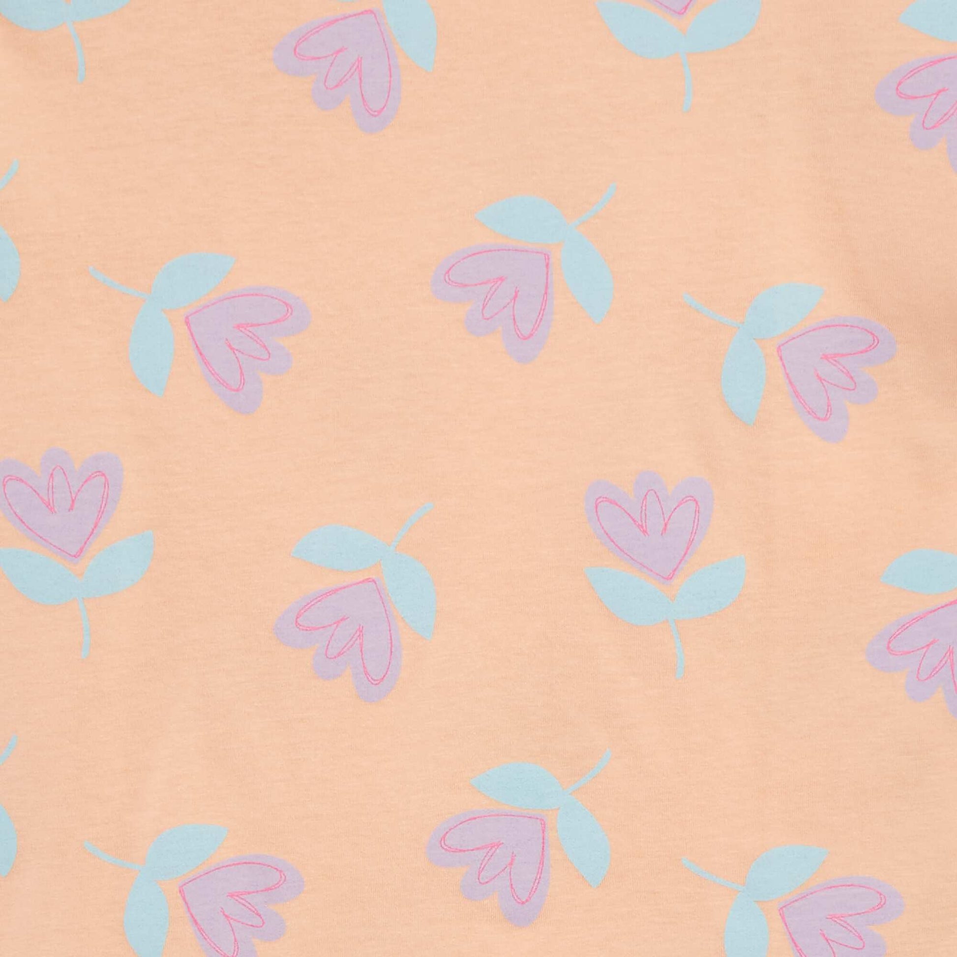 Short-sleeved printed T-shirt ORANGE