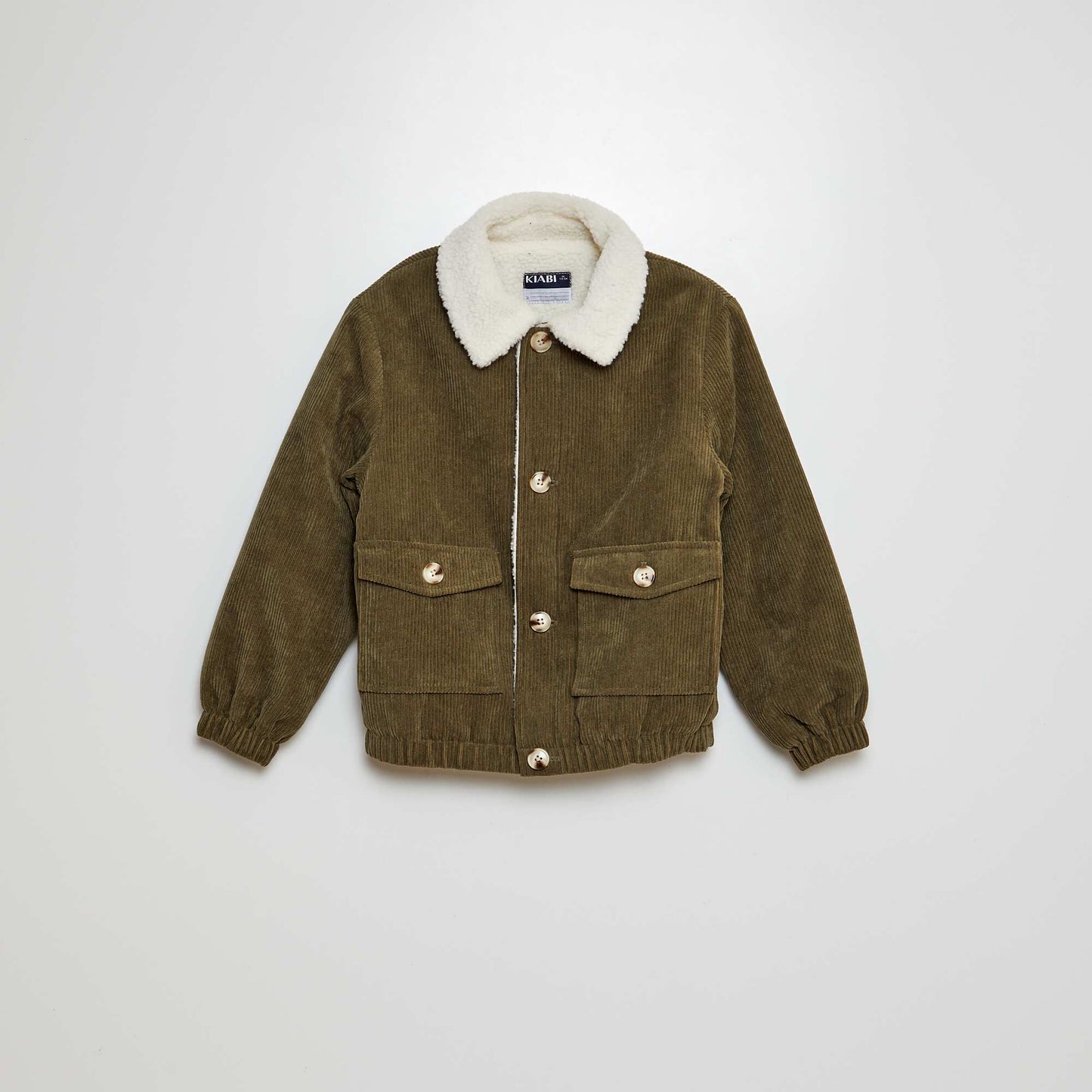 Sherpa-Lined Corduroy Jacket KHAKI