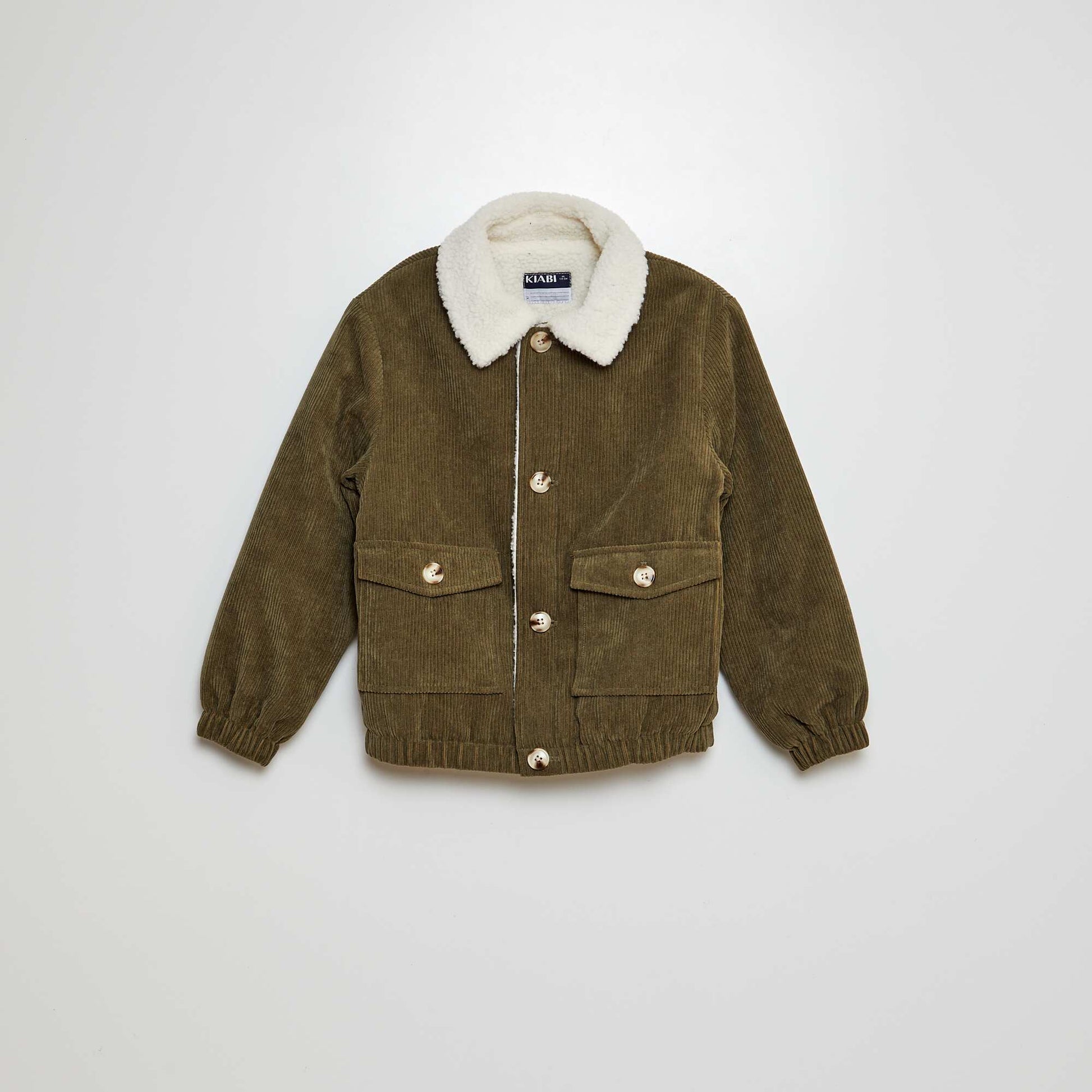 Sherpa-Lined Corduroy Jacket KHAKI