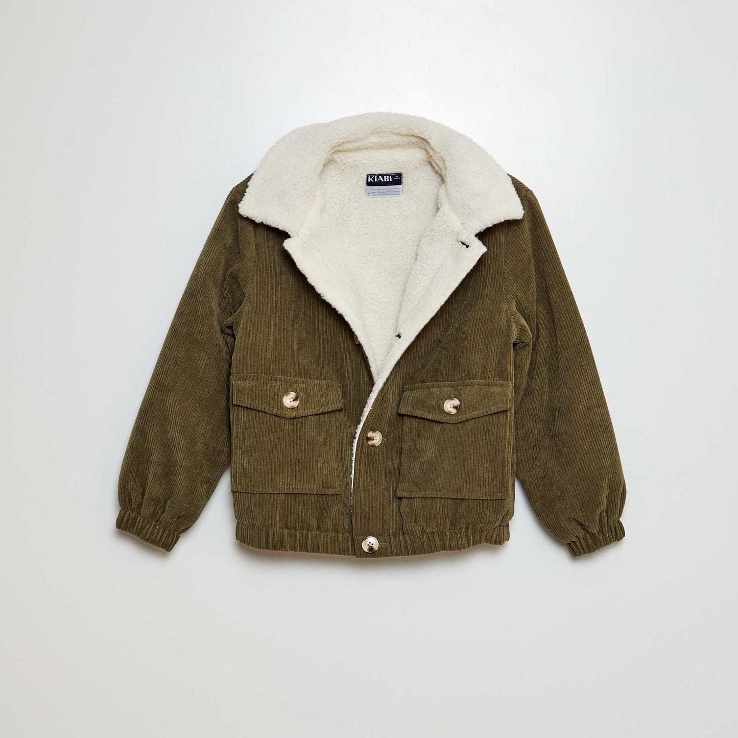 Sherpa-Lined Corduroy Jacket KHAKI