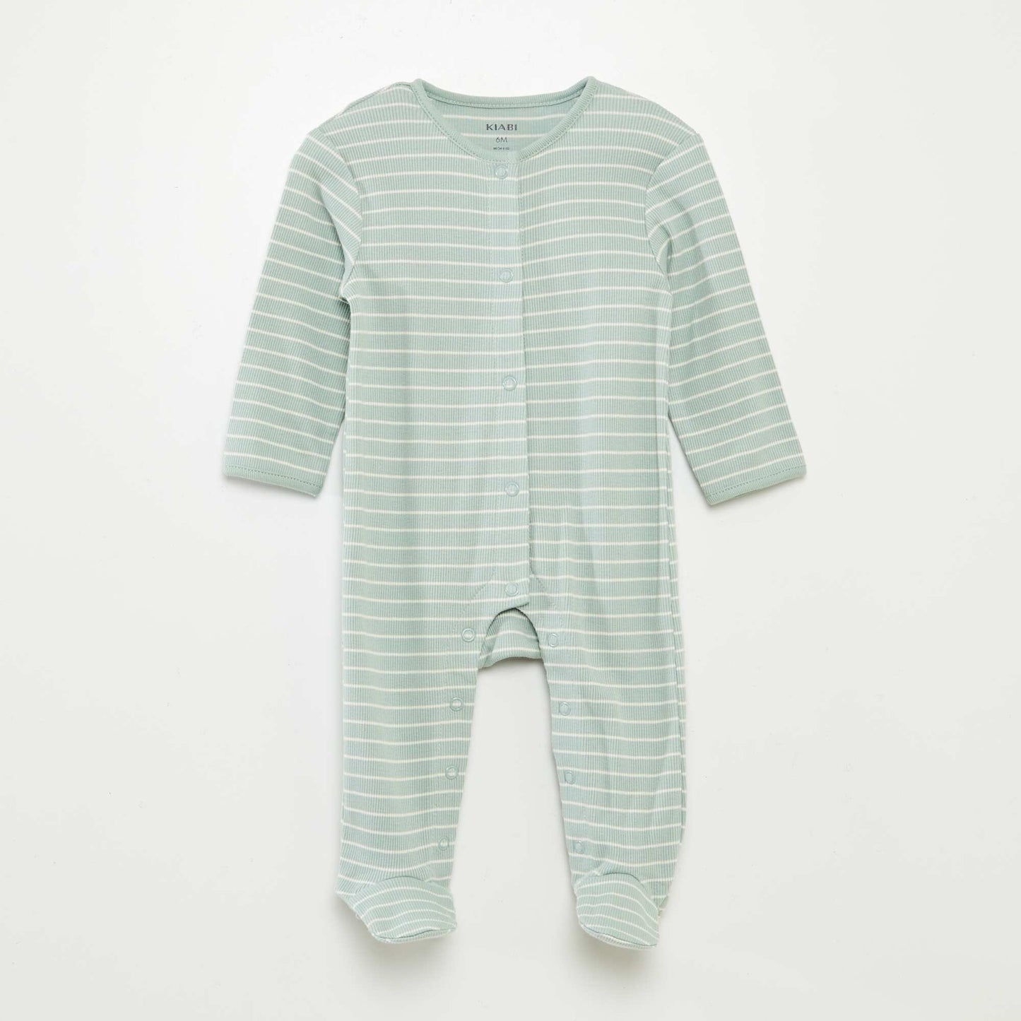 Pack of 2 sleepsuits with feet. GREEN