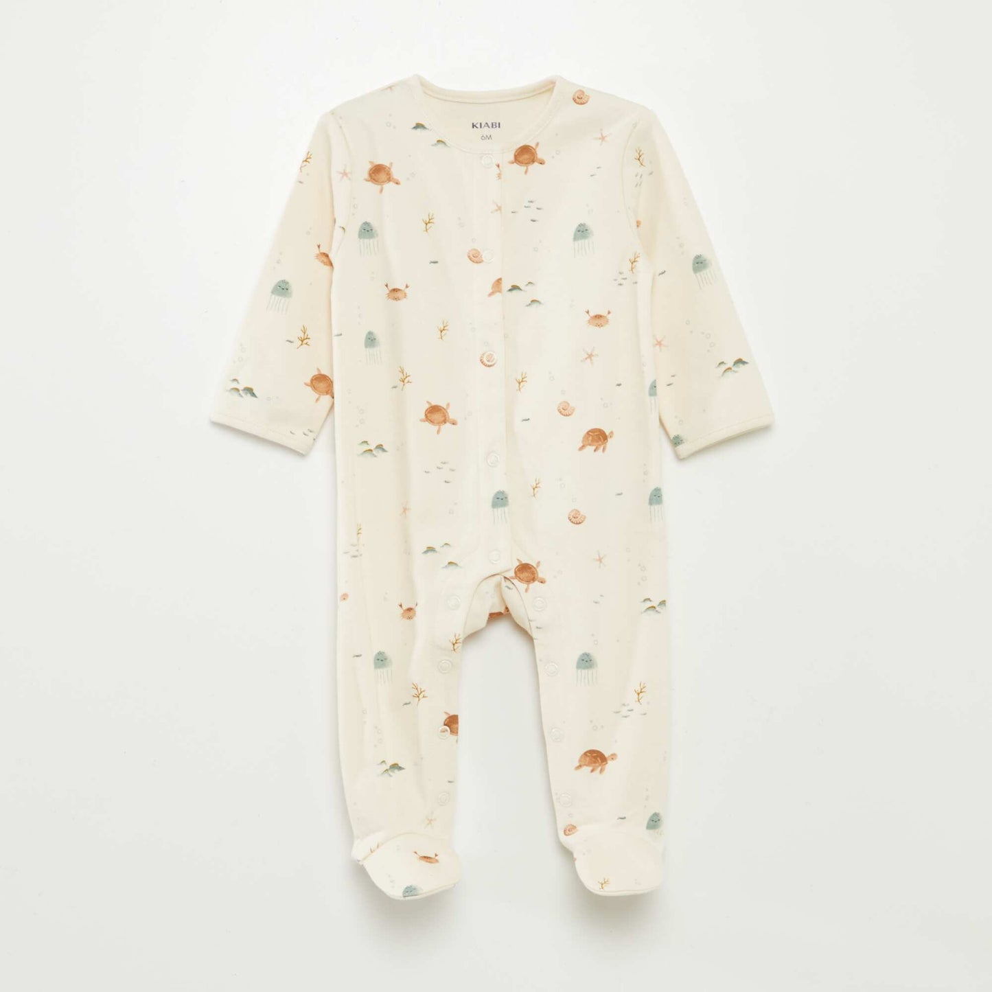 Pack of 2 sleepsuits with feet. GREEN