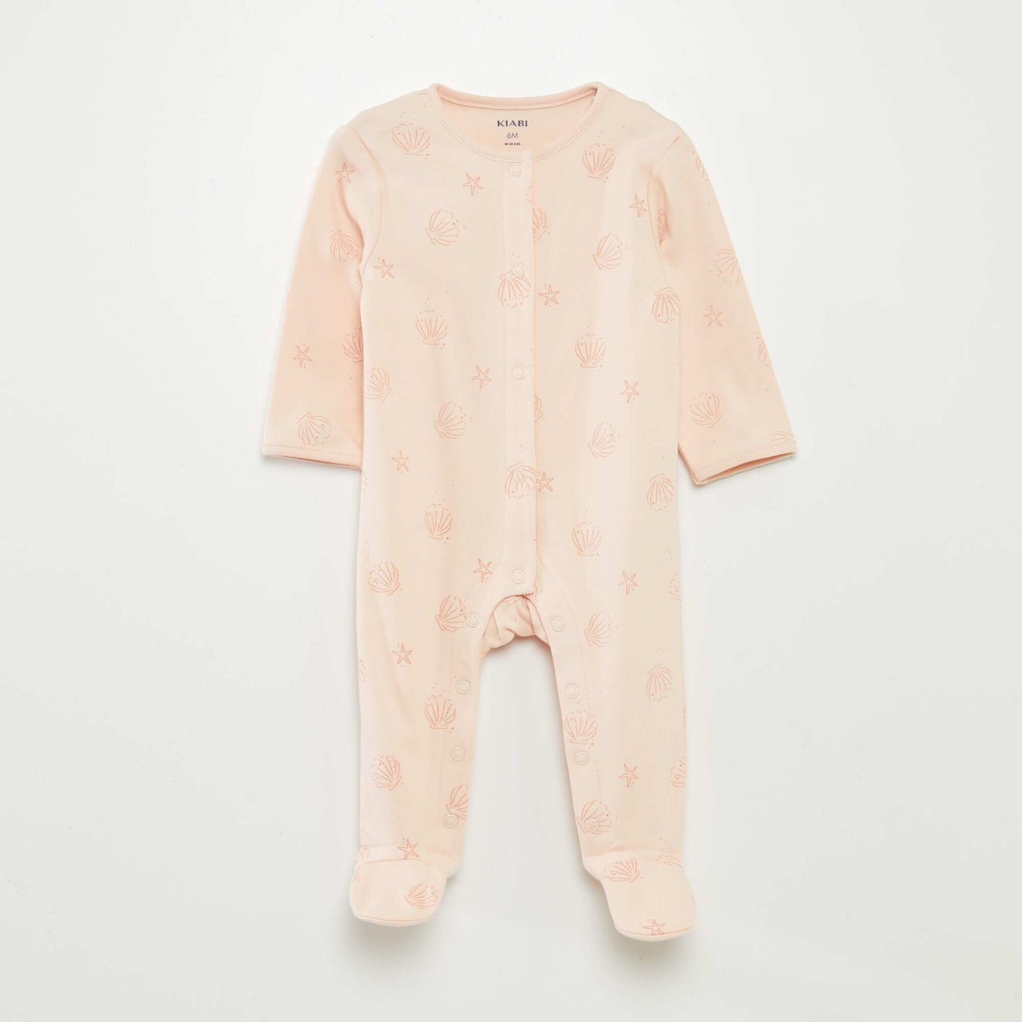 Pack of 2 sleepsuits with feet. PINK