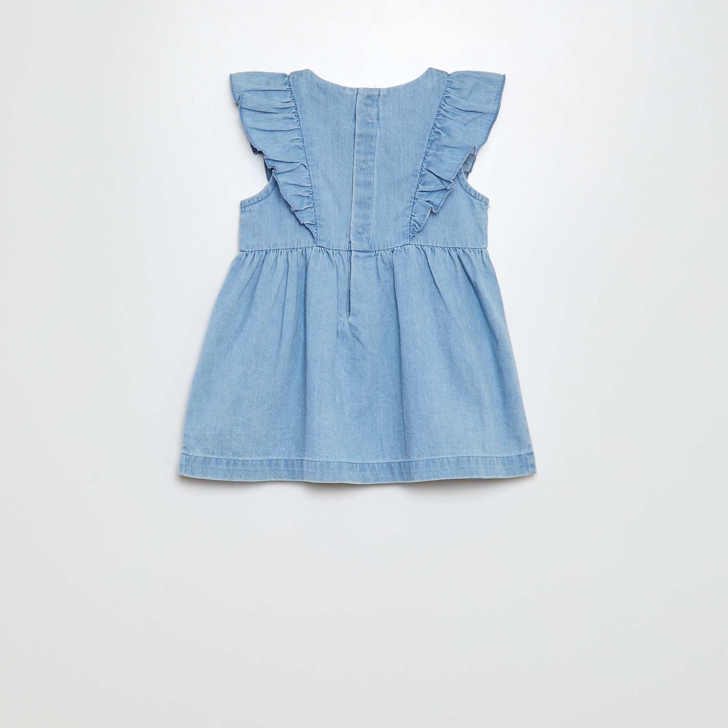 Denim dress with bloomers - 2-piece set BLUE