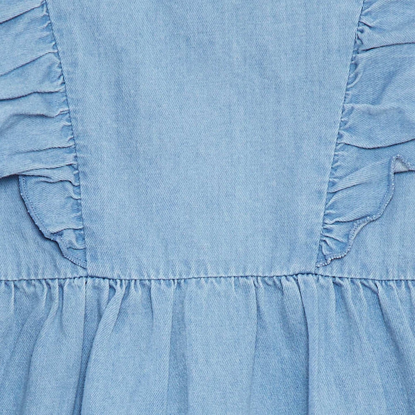 Denim dress with bloomers - 2-piece set BLUE